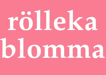 Synonym röllekablomma