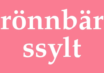 Synonym rönnbärssylt