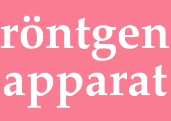 Synonym röntgenapparat