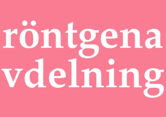 Synonym röntgenavdelning