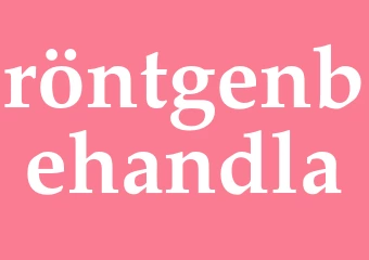 Synonym röntgenbehandla