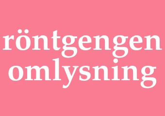 Synonym röntgengenomlysning