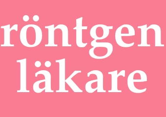 Synonym röntgenläkare
