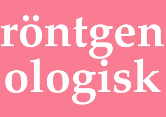 Synonym röntgenologisk