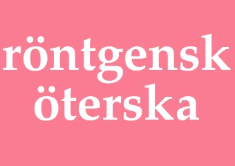 Synonym röntgensköterska