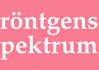 Synonym röntgenspektrum