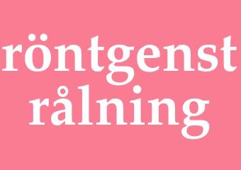 Synonym röntgenstrålning