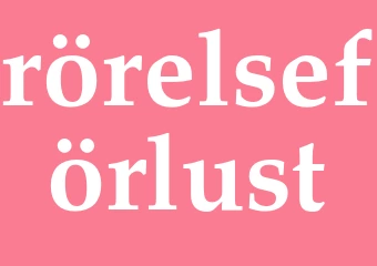 Synonym rörelseförlust