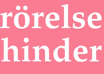 Synonym rörelsehinder