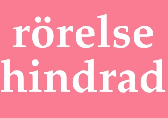 Synonym rörelsehindrad
