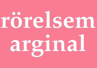 Synonym rörelsemarginal