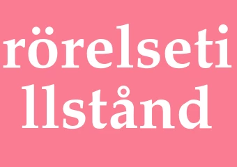 Synonym rörelsetillstånd