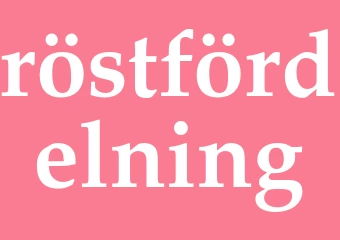 Synonym röstfördelning