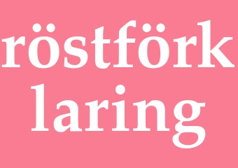 Synonym röstförklaring