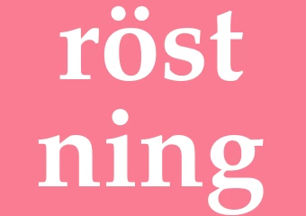 Synonym röstning