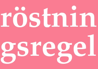 Synonym röstningsregel