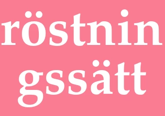 Synonym röstningssätt