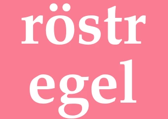 Synonym röstregel