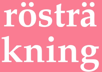 Synonym rösträkning