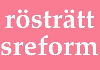 Synonym rösträttsreform