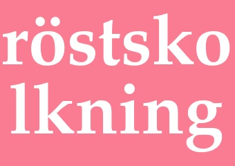 Synonym röstskolkning