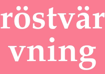 Synonym röstvärvning