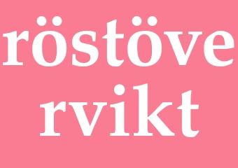 Synonym röstövervikt