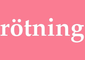 Synonym rötning