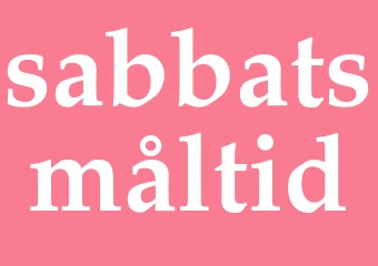 Synonym sabbatsmåltid