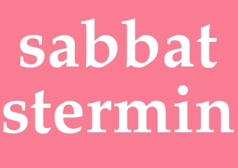 Synonym sabbatstermin