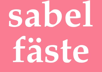 Synonym sabelfäste