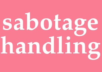 Synonym sabotagehandling