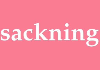 Synonym sackning