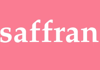 Synonym saffran