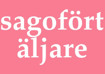 Synonym sagoförtäljare