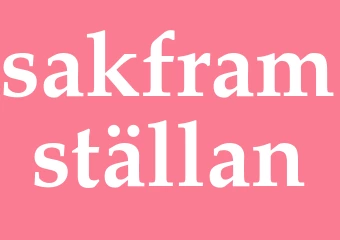 Synonym sakframställan