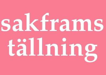 Synonym sakframställning