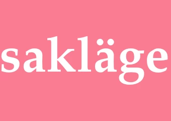Synonym sakläge