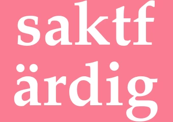 Synonym saktfärdig