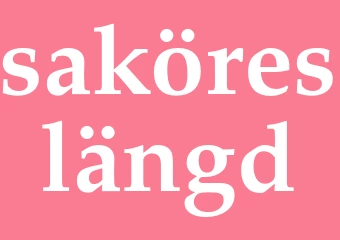 Synonym saköreslängd
