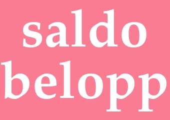 Synonym saldobelopp