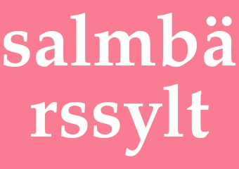 Synonym salmbärssylt