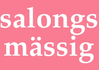 Synonym salongsmässig