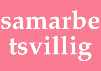 Synonym samarbetsvillig