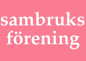 Synonym sambruksförening