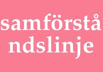 Synonym samförståndslinje