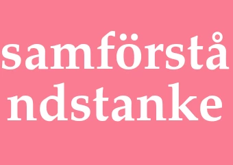 Synonym samförståndstanke