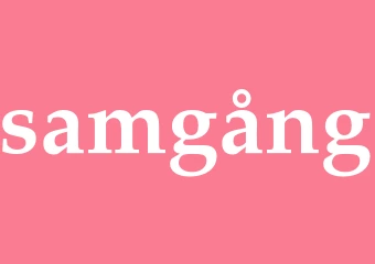 Synonym samgång