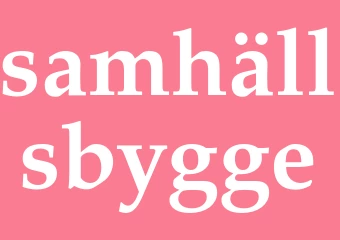 Synonym samhällsbygge