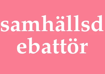 Synonym samhällsdebattör